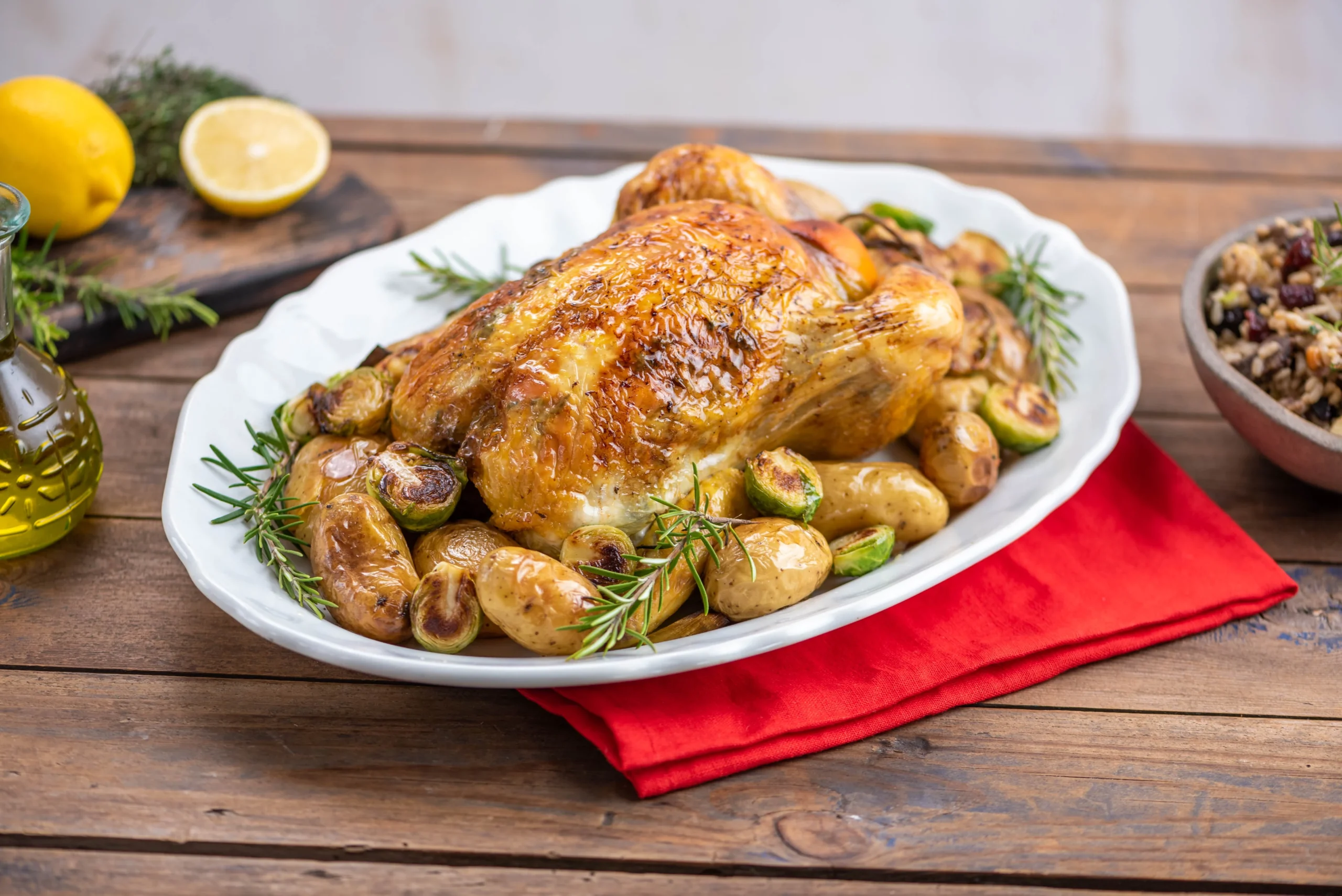 Κοτόπουλο φούρνου με λεμόνι & μυρωδικά